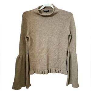 Knyt & Lynk Wool Blend Wide Sleeve Sweater Size S